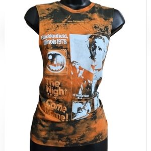 John Carpenter's Halloween Michael Myers Orange Tie Dye Muscle Tee